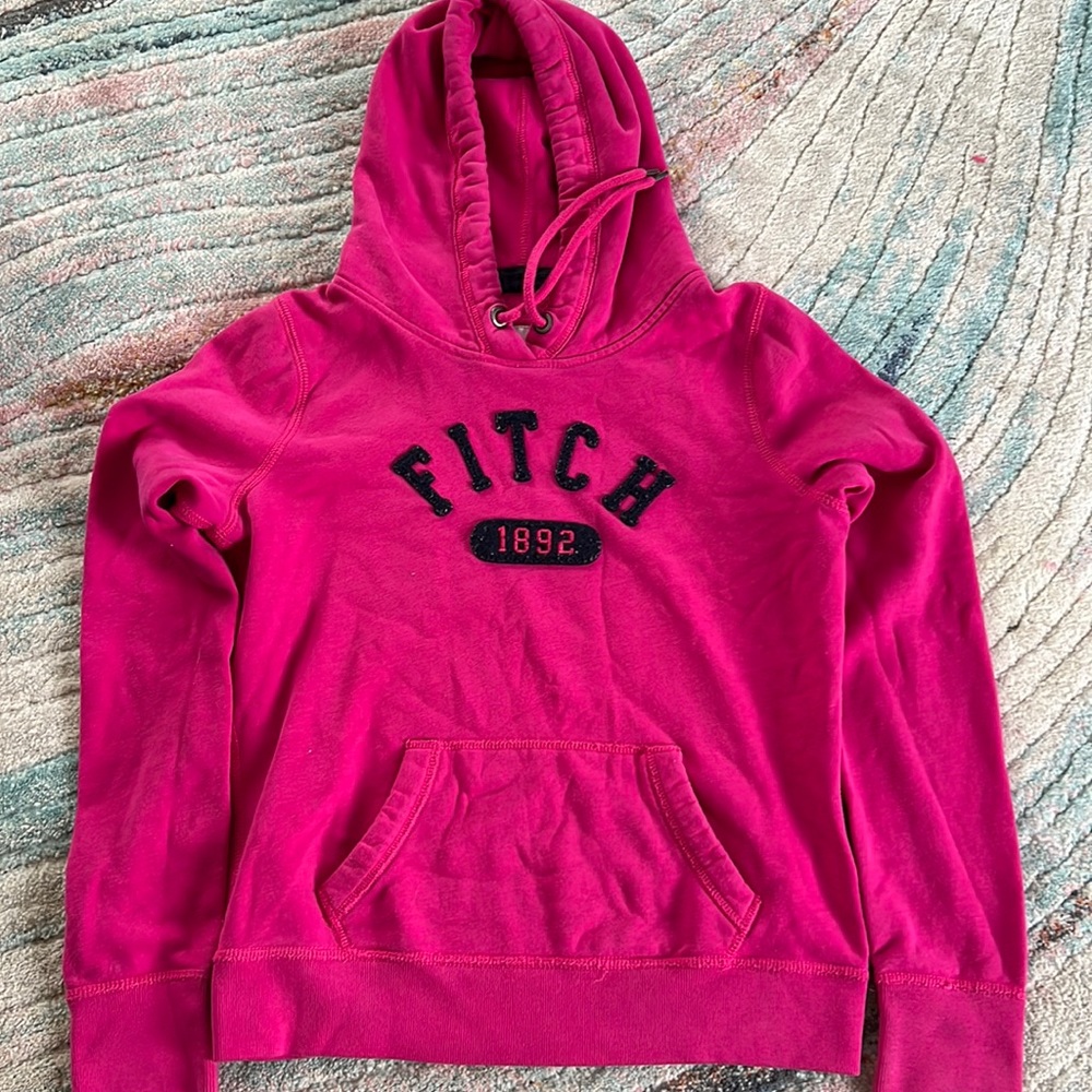 Pink Abercrombie & Fitch Hoodie Size M